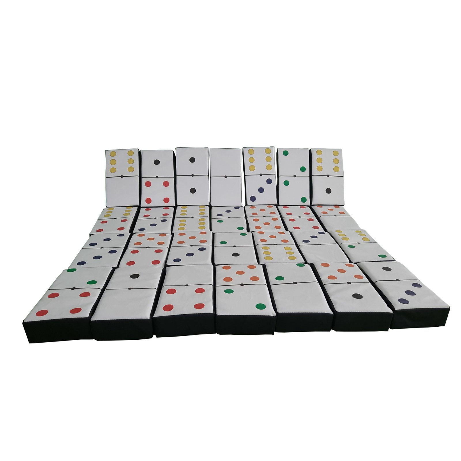 Jogo Espumado Domino Tradicional Colorido Mega Gigante Central Pedagógica