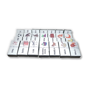 Dominó de Alfabetização com Palavras e Imagens – Brinquedo Educativo | LDM Brinquedos