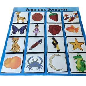 Jogo das Sombras LDM – tapete com as 16 peças de espuma encaixadas